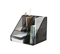 Органайзер для офісного приладдя Q-CONNECT з металевий А4 чорний KF18473