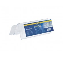Іменна табл. двостор. 200х72  прозора BUROMAX BM.6413-00