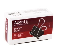 Біндер Axent 25 мм металевий чорний / за 12 шт / Арт. 4402-А 
