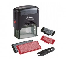 Самонабірний штамп 4-рядки 47х18мм S-883 чорний