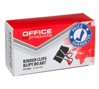 Біндер 25мм чорний 12шт. OFFICE PRODUCTS 18092519-05