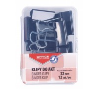 Біндер OFFICE PRODUCTS 18093229-05 32мм чорний 12шт. 