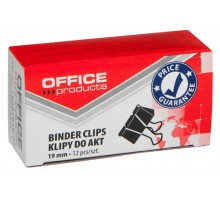 Біндер 19мм чорний OFFICE PRODUCTS 18091919-05 / ШТ