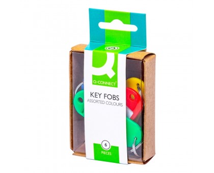 Брелок для ключiв 6 шт. Q-CONNECT KF02036