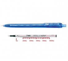 Ручка кулькова автоматична Flair 1311 Writometer RT 0,6 Ball синя