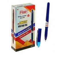 Ручка кулькова Flair 743-DX Writometer ball довжина письма до 10000м 74460 синя