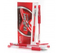 Ручка гелева YK-009-RD 0,5мм з грипом (GP-009) червона  