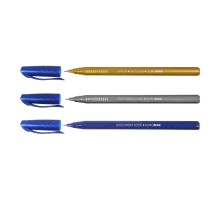 Ручка кулькова 0,5 мм, синя BUROMAX BM.8366-01