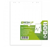 Папір для фліпчарту 10 аркушів 64х90см Fresh Up FR-10L білий