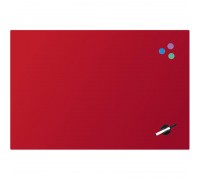 Дошка скляна магнітно-маркерна 60х90 см червона  Axent 9615-06-А
