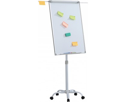 Фліпчарт магнітно-маркерний 100*70cм, мобільний, на колесах,  алюмінієва рамка 20094521-14 (OFFICE PRODUCTS)