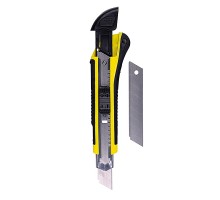 Ніж канцелярський 18мм +3леза, блістер Donau 7948001PL-99