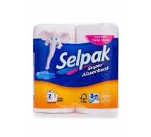 Рушники паперові рулонні 2шт "Selpak" тришарові білі