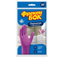 Рукавички гумові універсальні Фрекен Бок, міцні, розмір М,  середні,  2589