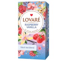 Чай пакетований Lovare Raspberry vanilla 24 х 2 г.