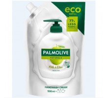 Мило рідке "Palmolive" 500 мл дойпак Молочко та Оливка