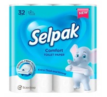 Папір туалетний Selpak Pro Comfort 2-х шаровий білий 32 рул. (32363603)