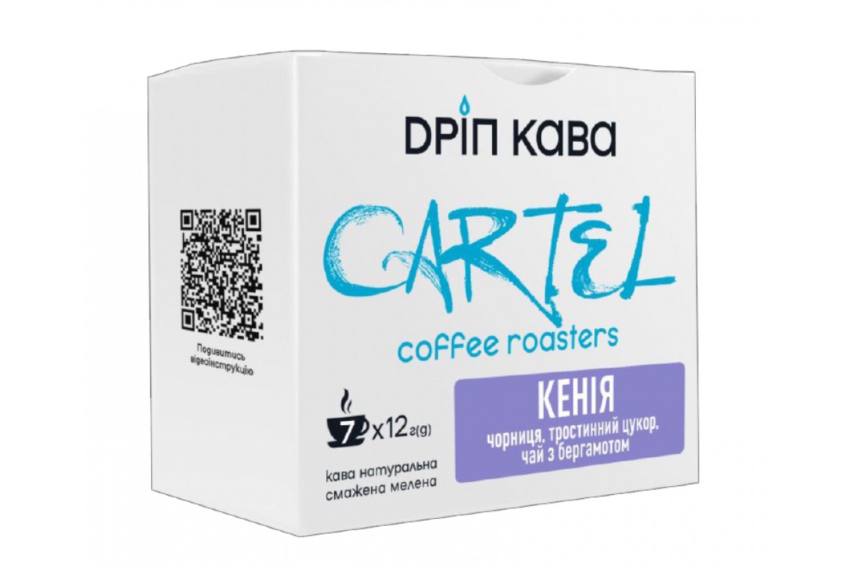 Дріп-кава мелена Cartel Кенія 12 г x 7 шт
