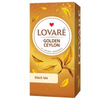 Чай пакетований чорний LOVARE Golden Ceylon  24 х 2 г.