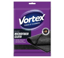 Серветка мікрофібра VORTEX Semi-Towel Black 30х50 см 1шт (18300990)