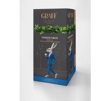 Чай зелений Graff Fashion fruit/Модний фрукт байховий в пакетиках (20*1,5г)