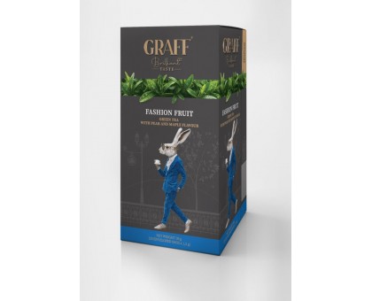 Чай зелений Graff Fashion fruit/Модний фрукт байховий в пакетиках (20*1,5г) 90000074